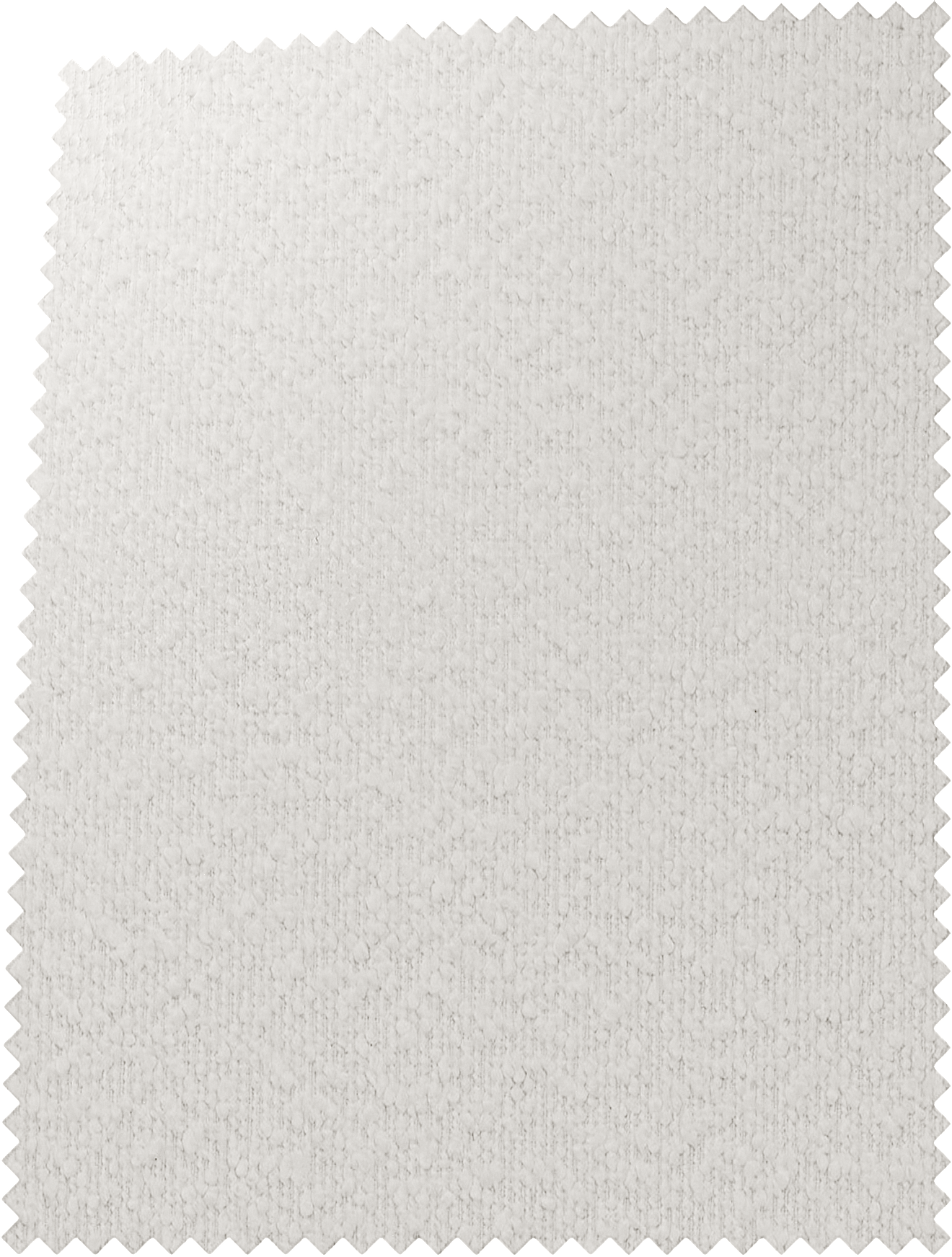 Boucle Ivory Swatch paper from vantpanel with a green zigzag border.