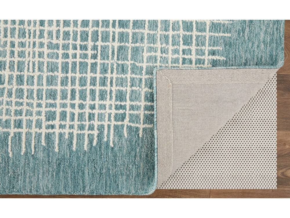 2' X 3' Blue/Green/Ivory Maddox Transitional Abstract - Accent Rug 