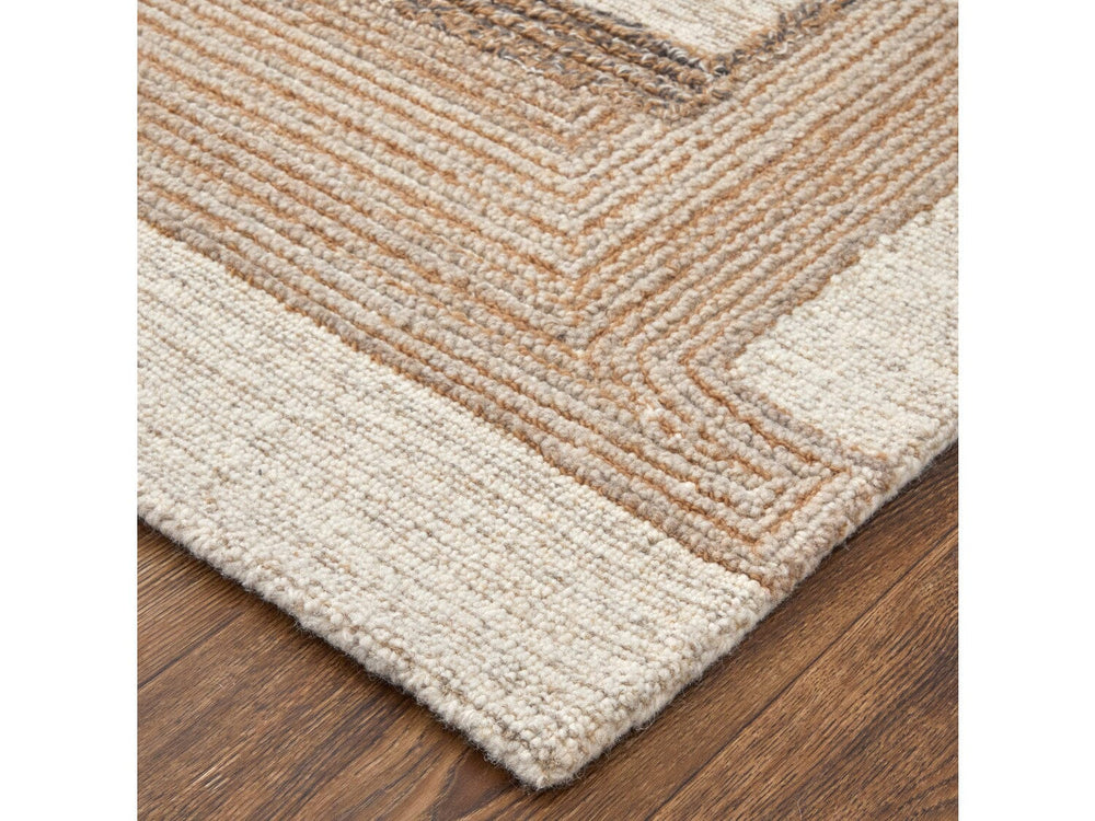 2' X 3' Ivory/Brown/Tan Pollock Modern Geometric - Area Rug 
