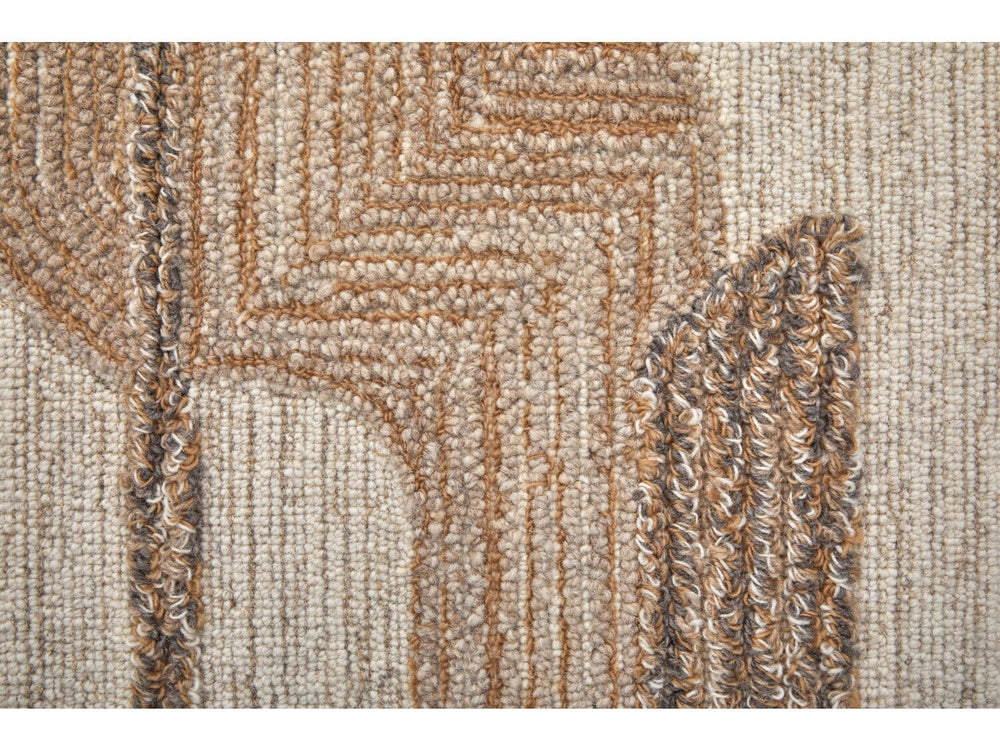 2' X 3' Ivory/Brown/Tan Pollock Modern Geometric - Area Rug 