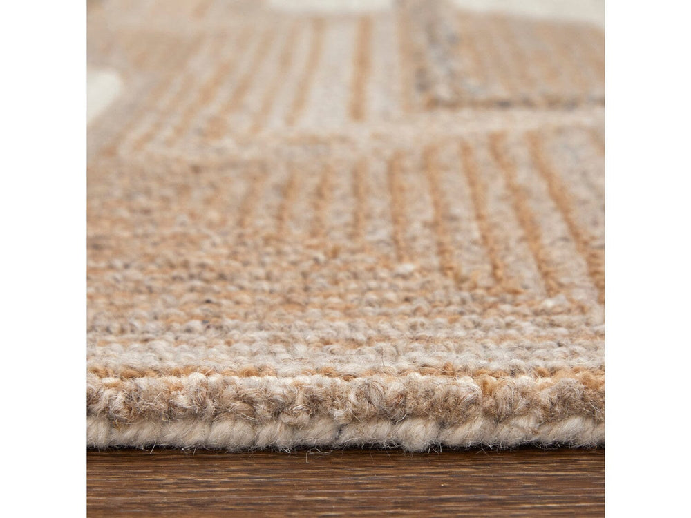 2' X 3' Ivory/Brown/Tan Pollock Modern Geometric - Area Rug 