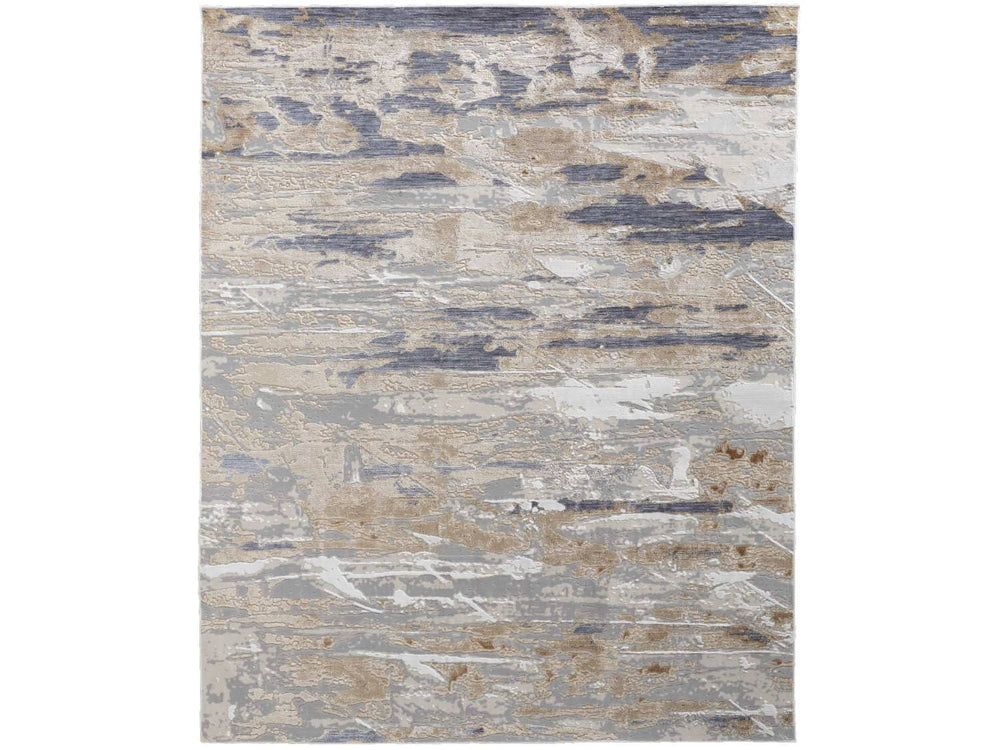2' X 3' Tan/Orange/Ivory Laina Transitional Abstract - Accent Rug 