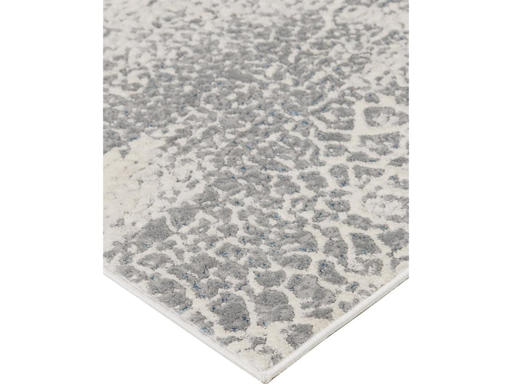 3'11X6' Gray/Blue/Ivory Azure Modern Watercolor - Accent Rug 