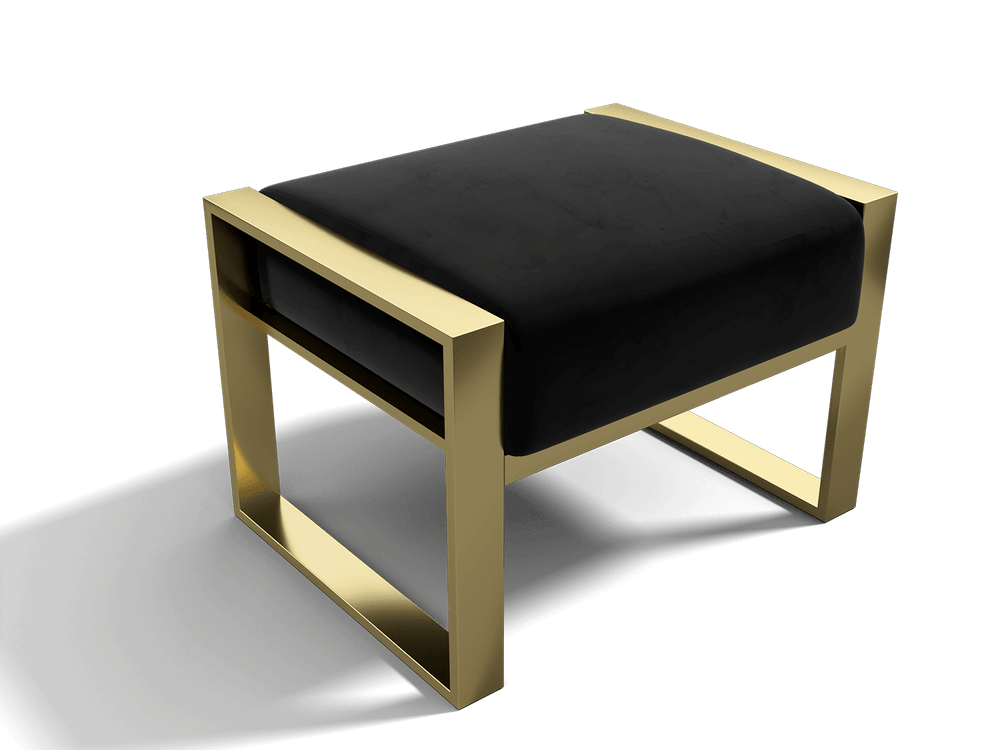 Ottoman Velvet/Black Vänt Bënkel 