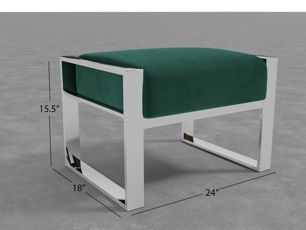 Ottoman Velvet/Emerald Green Vänt Bënkel 