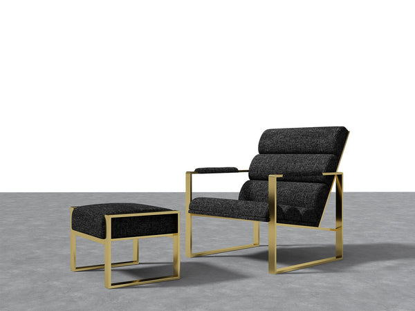 Chair + Ottoman Weave/Prestige Vänt Bënkel | VACHOT-PRG-GL