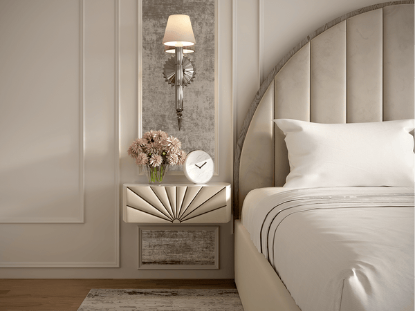 Sunburst Wall Mounted Nightstand | VAN-NS-ML-IV