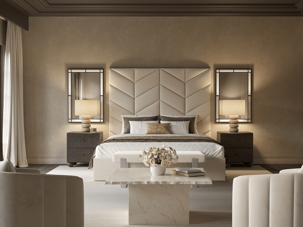 Chevron Panels Layouts King Size 