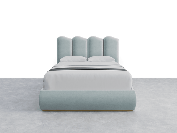 Faux Mohair Sky Luna Headboard Aria Layout - 61