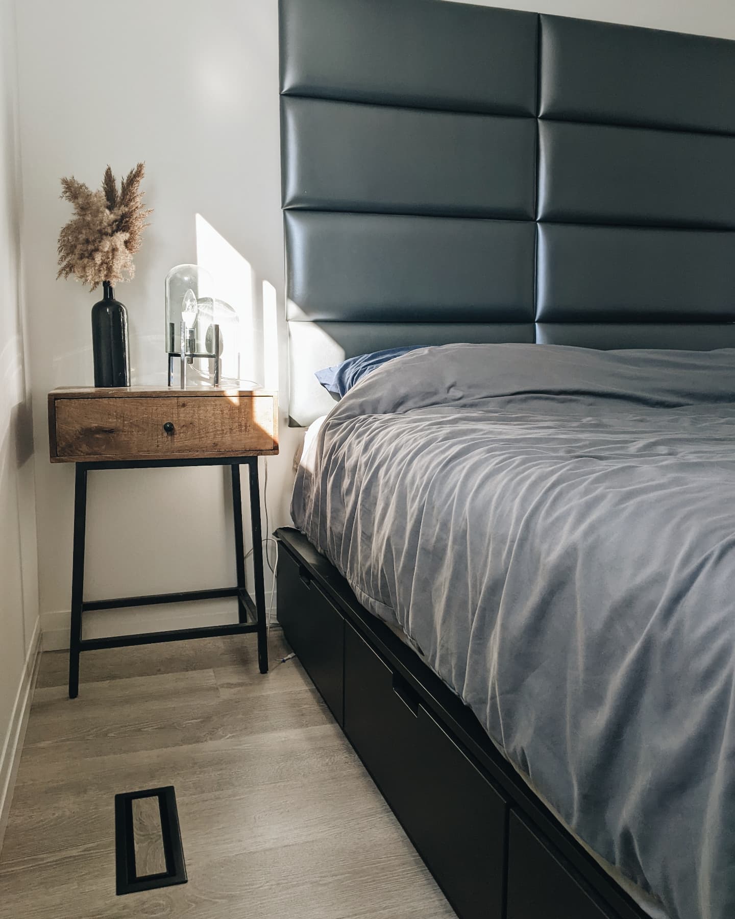 Our guest bedroom in the house (previously our primary bedroom in our downtown condo). There were a lot of grey's used in this space and I still absolutely love the 