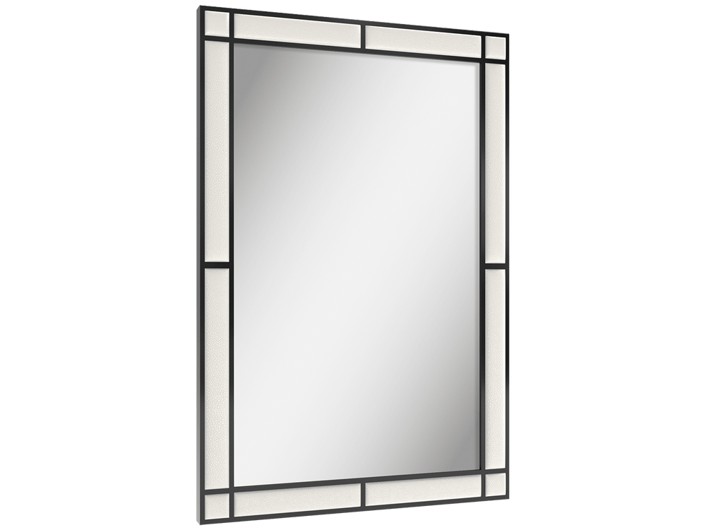 Matte Black Zigrino - Oyster Vant Aurum Mirror 