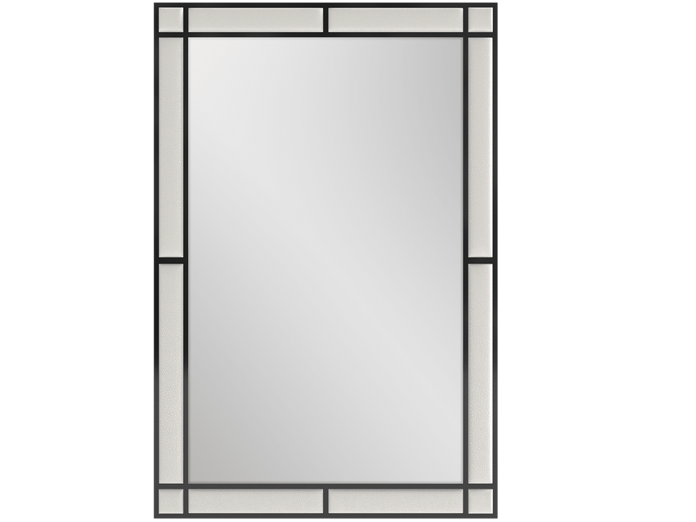 Matte Black Zigrino - Oyster Vant Aurum Mirror 
