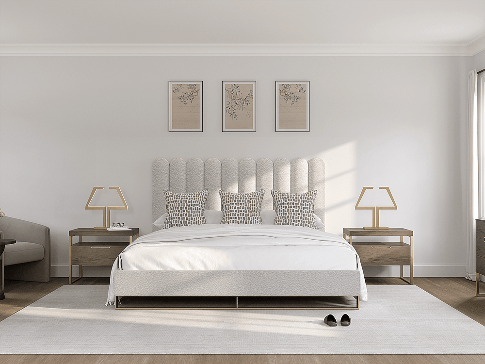 Scalloped Panels Layouts California King 