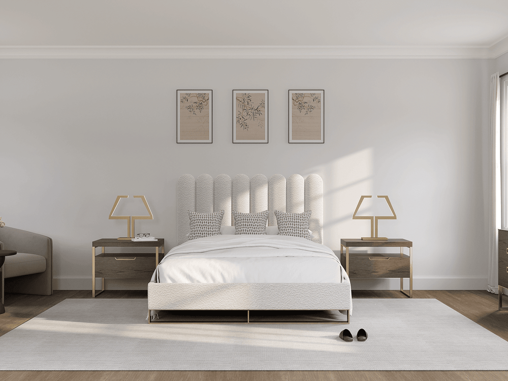Scalloped Panels Layouts California King 