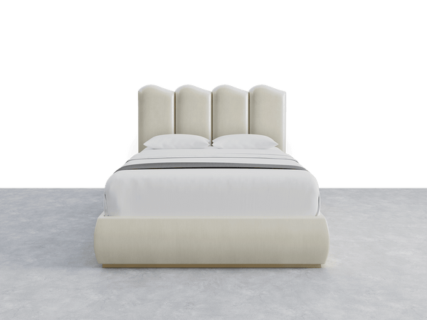 Shimmery Velvet Pearl Luna Headboard Aria Layout - 61
