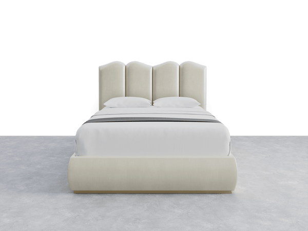 Shimmery Velvet Pearl Luna Headboard Luce Layout - 61