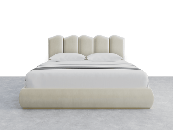 Shimmery Velvet Pearl Luna Headboard Nido Layout - 76