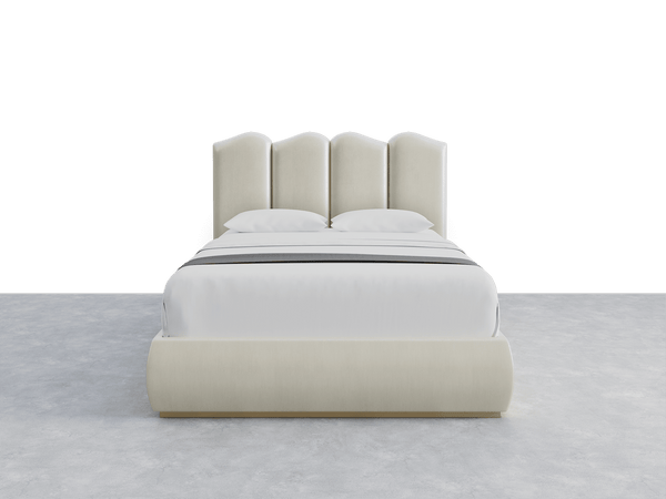 Shimmery Velvet Pearl Luna Headboard Riva Layout - 61