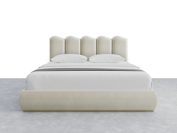 Shimmery Velvet Pearl Luna Headboard Sogno Layout - 76