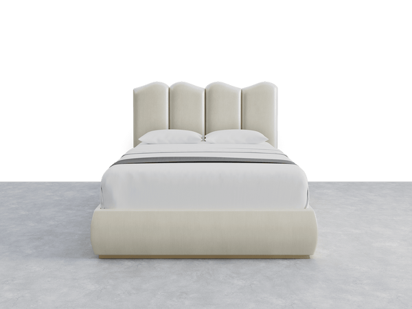 Shimmery Velvet Pearl Luna Headboard Sole Layout - 61