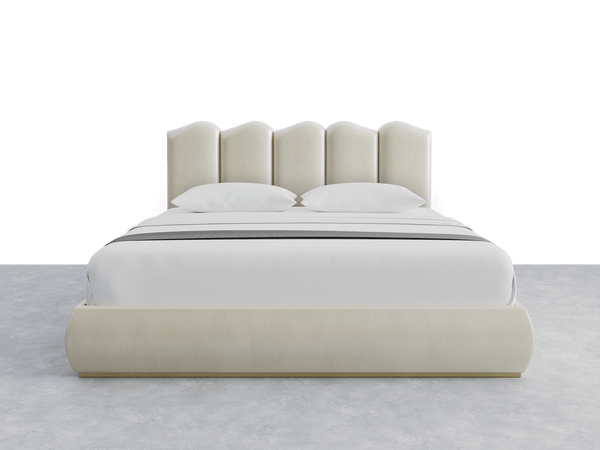 Shimmery Velvet Pearl Luna Headboard Stella Layout - 76