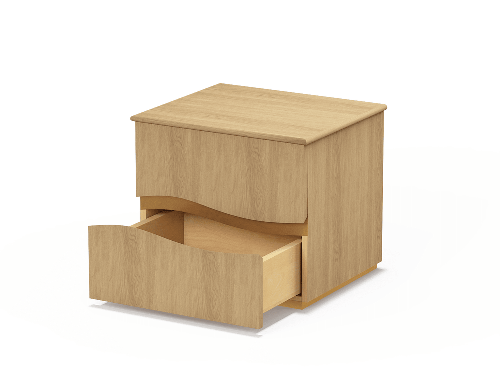 Toasted Oak Onda Night Stand X Marianna Fiorin 