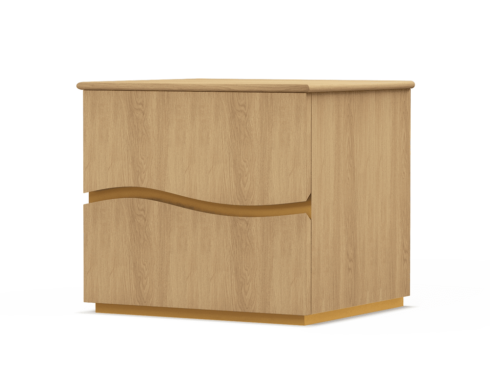 Toasted Oak Onda Night Stand X Marianna Fiorin 