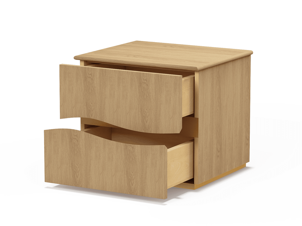 Toasted Oak Onda Night Stand X Marianna Fiorin 