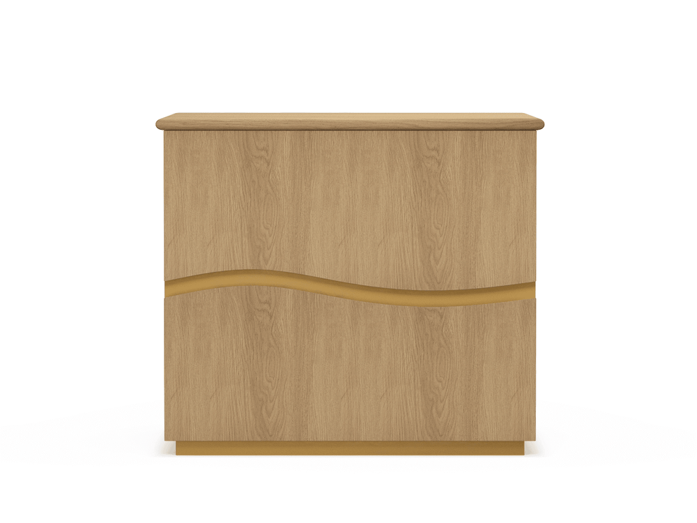 Toasted Oak Onda Night Stand X Marianna Fiorin 