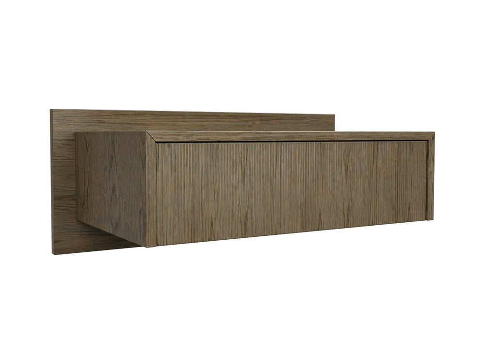 Weathered Oak 30 Inch Floating Nightstand 