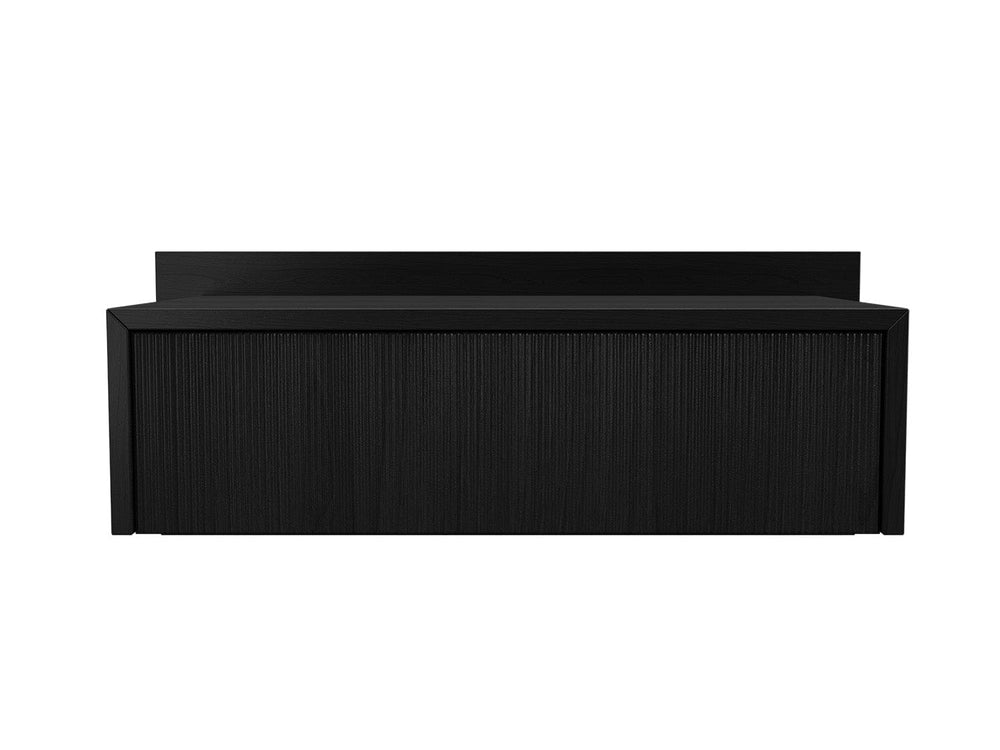 Black 39 Inch Floating Nightstand 