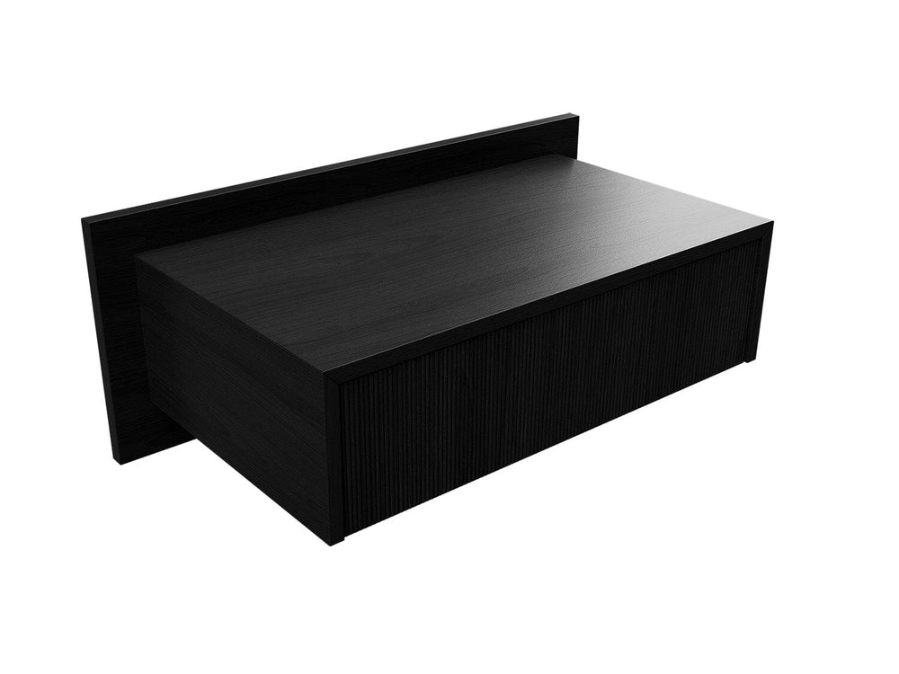 Black 39 Inch Floating Nightstand 