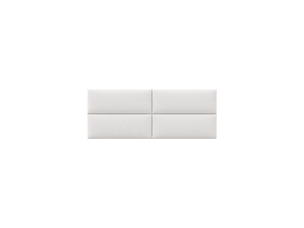 Boucle Ivory Upholstered Wall Mounted Headboard - Isabelle Layout - 60