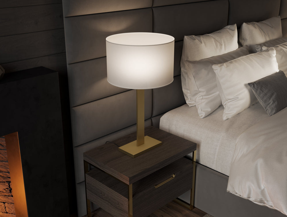 Brushed Brass Vant Column Lamp 