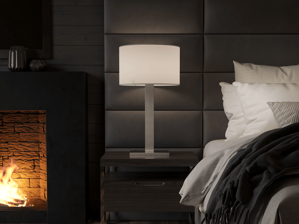 Brushed Nickel Vant Column Lamp 