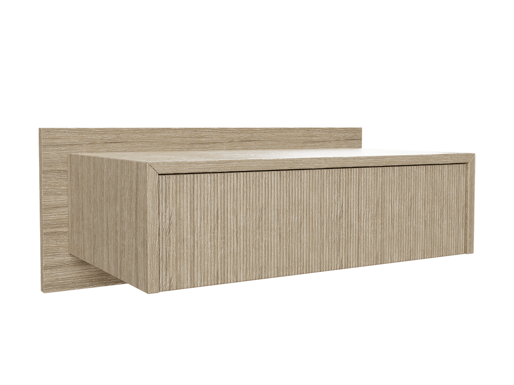 Cerused White 30 Inch Floating Nightstand 