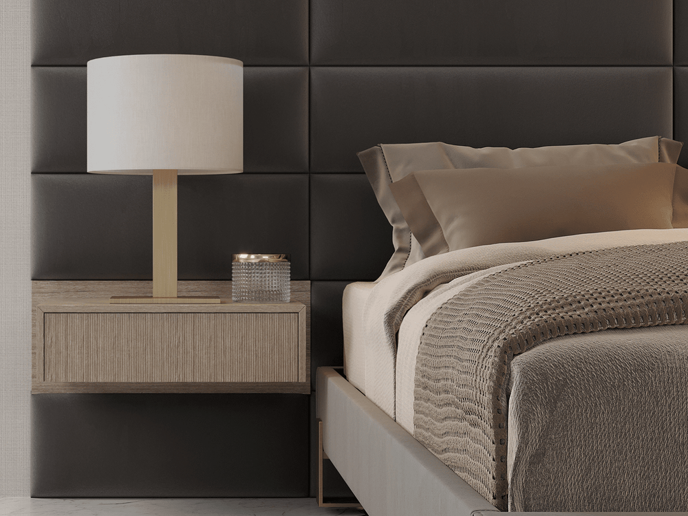 Cerused White 30 Inch Floating Nightstand 