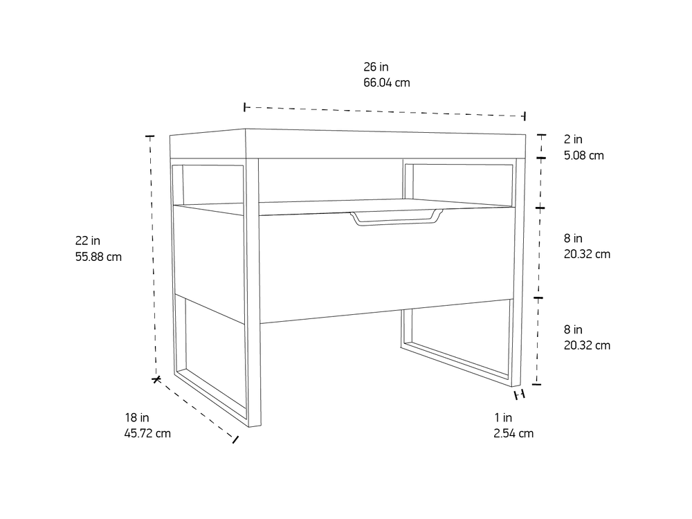 Vänt Nightstand 