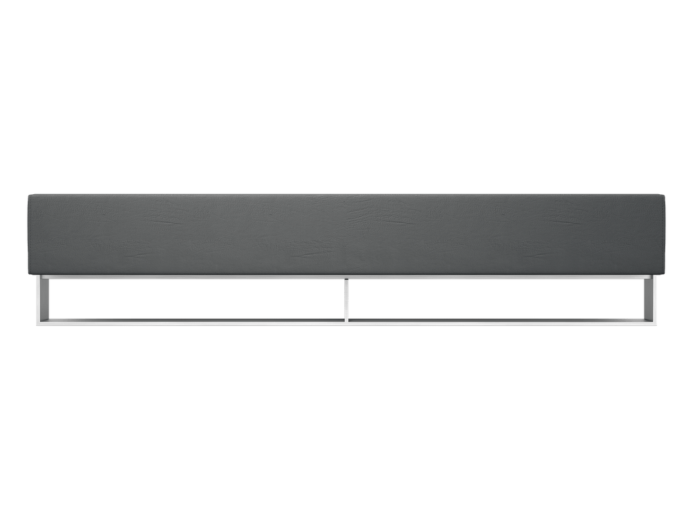 Vant Elevated Platform Bed Brushed Nickel - California King Size 