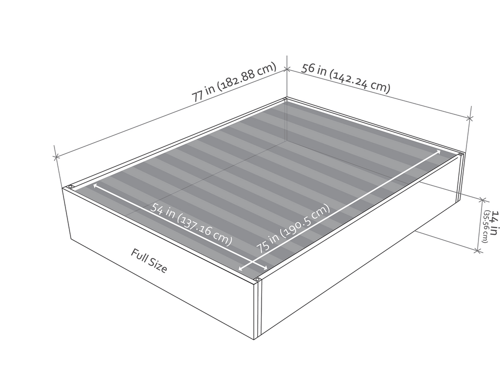 Vant Upholstered Platform Bed - Full size 