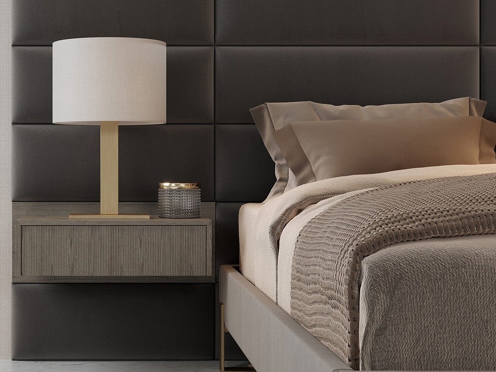 Weathered Oak 30 Inch Floating Nightstand 
