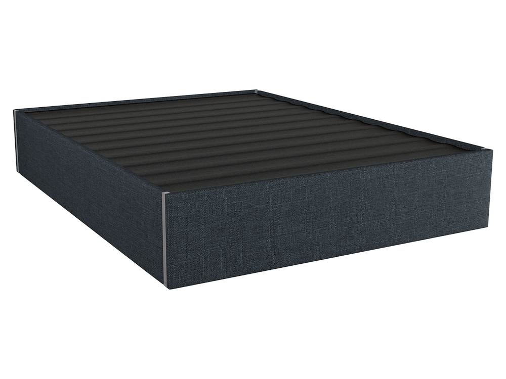 Weave Blue Denim Vant Upholstered Platform Bed - Queen size 