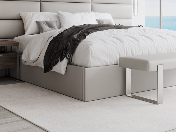 Zigrino Mineral Vant Upholstered Platform Bed - King Size | VBWGMIN-KN